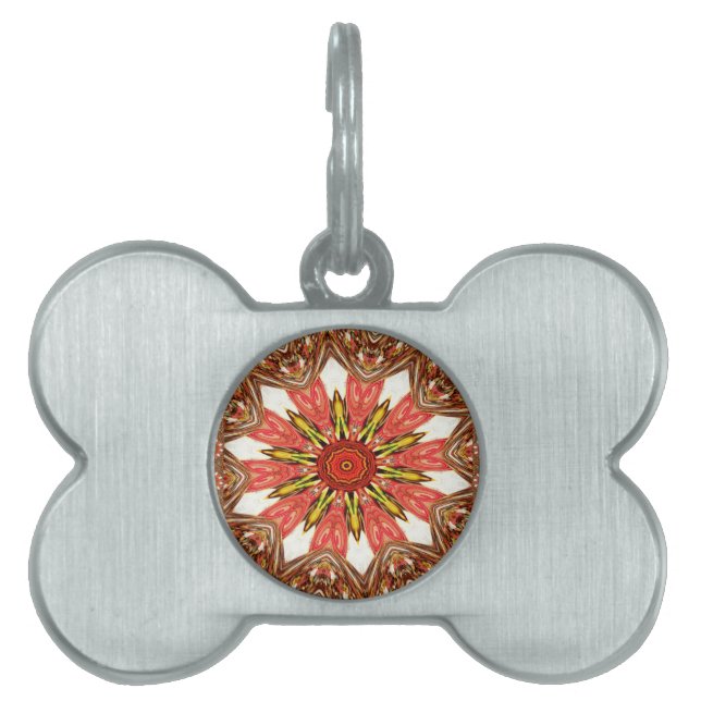 Beautiful Lovely Asian  traditional edgy pattern Pet Tag (Front)