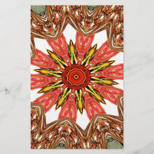 Beautiful Lovely Asian  traditional edgy pattern Stationery