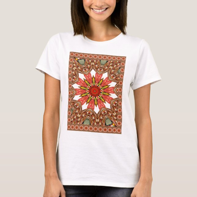 Beautiful Lovely Asian  traditional edgy pattern T-Shirt (Front)