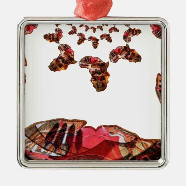 Beautiful Lovely Colours Metal Tree Decoration (Front)