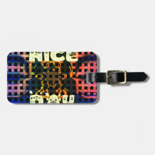Beautiful Lovely Have a Nice Day Text Print vector Luggage Tag