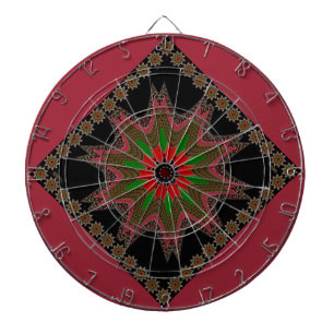 Beautiful Lovely Kenya Cultural Motif Geometrical  Dartboard