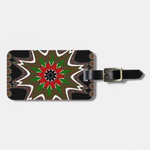 Beautiful Lovely Kenya Cultural Motif Geometrical  Luggage Tag