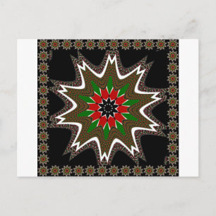 Beautiful Lovely Kenya Cultural Motif Geometrical  Postcard