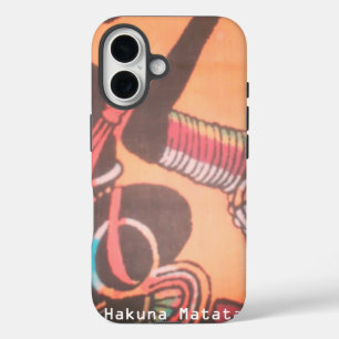 Beautiful Lovely Kenya Maasai Hakuna Matata iPhone 16 Case