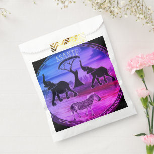 Beautiful Lovely Kenya Wild Animal Life Favour Bag