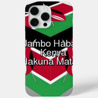 🇰🇪 Beautiful Lovely Kenyan Flag Cube  Greeting iPhone 15 Pro Max Case