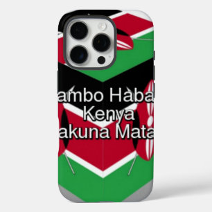 🇰🇪 Beautiful Lovely Kenyan Flag Cube  Greeting iPhone 16 Pro Case