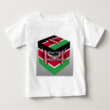 Beautiful Lovely Kenyan Flag Cube with Greeting