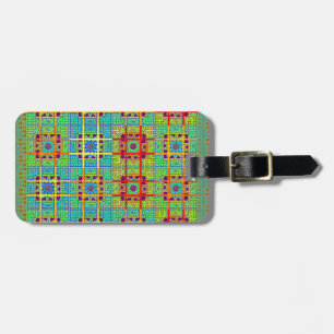 Beautiful Lovely Mayan  ethnic Print vector design Luggage Tag