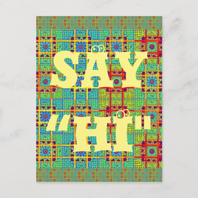 Beautiful Lovely Mayan  ethnic Print vector design Postcard (Front)