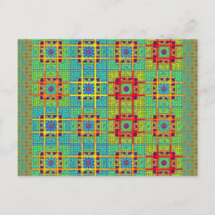 Beautiful Lovely Mayan  ethnic Print vector design Postcard