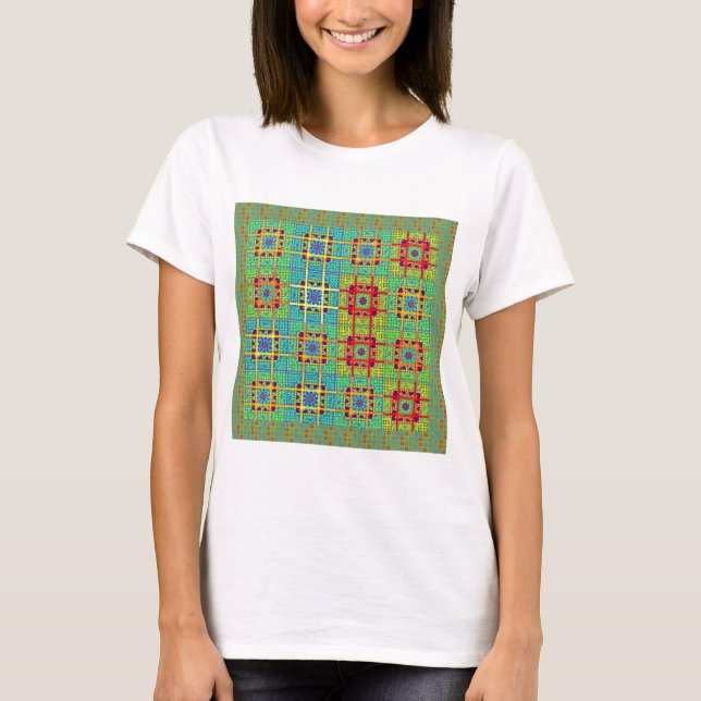 Beautiful Lovely Mayan  ethnic Print vector design T-Shirt (Front)