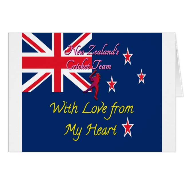 Beautiful Lovely New Zealand National Flag Colours (Front Horizontal)