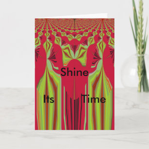 Beautiful Lovely Red and Yellow African Tribal Art Card