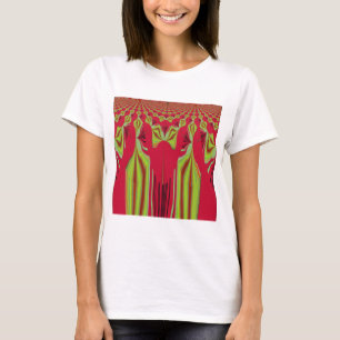 Beautiful Lovely Red and Yellow African Tribal Art T-Shirt