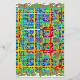 Beautiful Lovely South African Tribal Print vector Stationery