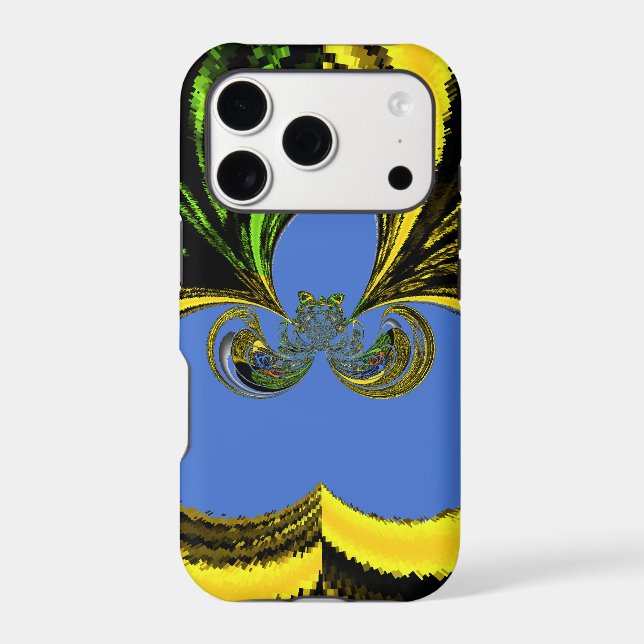 Beautiful Lovely South African Yellow and Blue Art (Back)