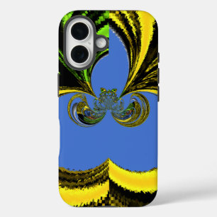 Beautiful Lovely South African Yellow and Blue Art iPhone 16 Case