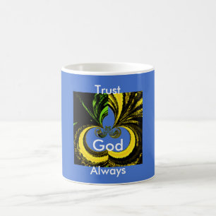 Beautiful Lovely South African Yellow and Blue Art Coffee Mug