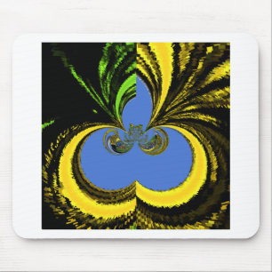 Beautiful Lovely South African Yellow and Blue Art Mouse Mat