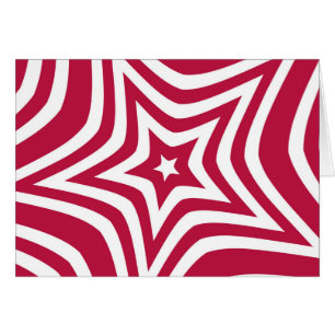 Beautiful Lovely Star Design in Red and White