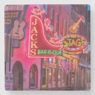 Beautiful Lower Downtown Nashville Tennessee Stone Coaster