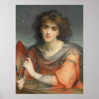 Beautiful Luna moon goddess Charles Edward Hallé