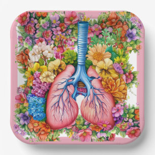 Beautiful Lungs Paper Plate