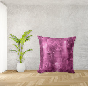 Beautiful Luxury Amethyst Geometrical Pattern Cushion