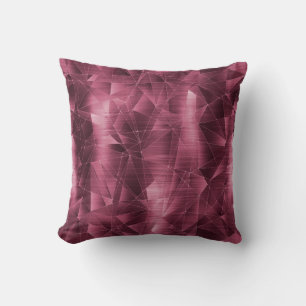 Beautiful Luxury Burgundy Geometrical Pattern Cushion
