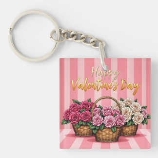 Beautiful Luxury Floral Love Popular Collection Key Ring