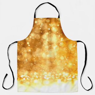 Beautiful luxury golden red glitter background. apron
