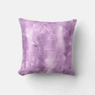 Beautiful Luxury Lilac Geometrical Pattern Pillow