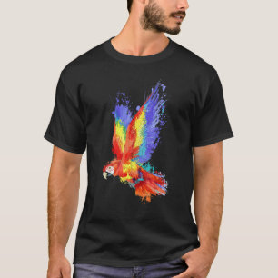 Beautiful Macaw Flying Parrot Bird Lover Gifts T-Shirt