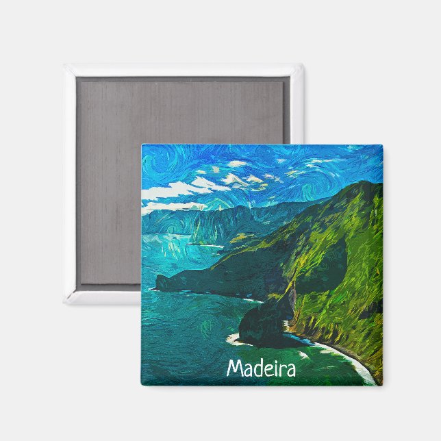Beautiful Madeira Portugal Coastal View  Magnet (Front/Back)