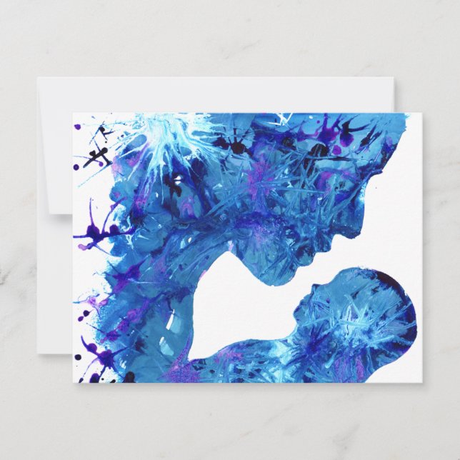 Beautiful Madonna and Child watercolor Card (Front)