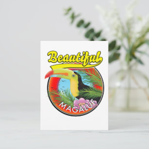 Beautiful Magaluf, toucan logo Postcard