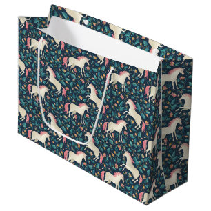 Beautiful Magical Unicorn Pattern Large Gift Bag