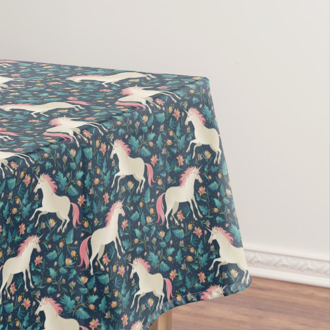 Beautiful Magical Unicorn Pattern Tablecloth (In Situ)