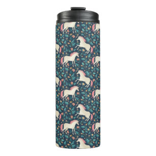 Beautiful Magical Unicorn Pattern Thermal Tumbler