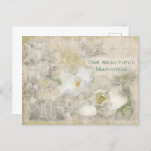 Beautiful Magnolia Vintage Collage 