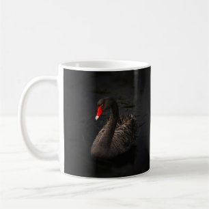 Beautiful, majestic, black swan coffee mug