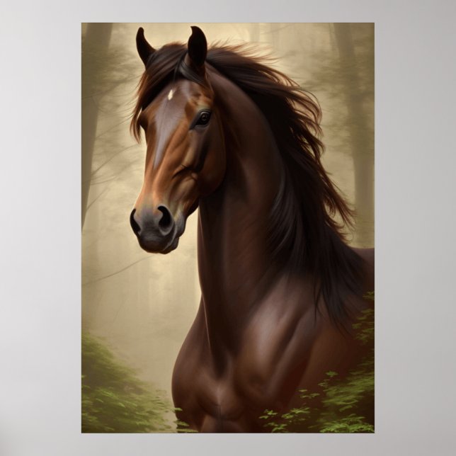 Beautiful Majestic Horse Poster (Front)