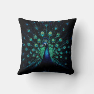 Beautiful Majestic Peacock Design  Cushion