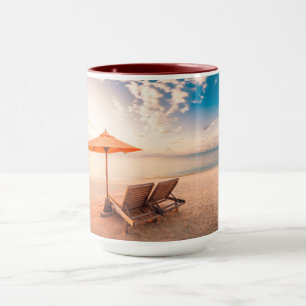 Beautiful Maldives Beach Sunset Mug