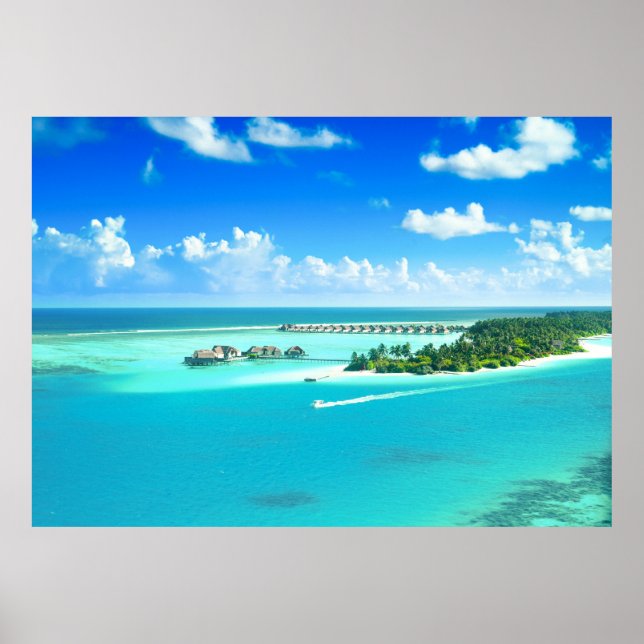 Beautiful Maldives Island Poster (Front)