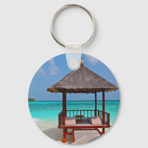 Beautiful Maldives Islands Key Ring