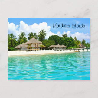 Beautiful Maldives Islands Postcard