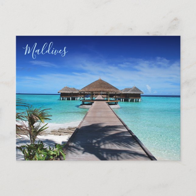 Beautiful Maldives Islands Postcards (Front)
